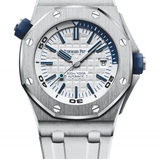 Replik Audemars Piguet Royal Oak Offshore Diver Weiß 15710ST.OO.A010CA.01