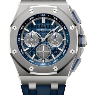 Replik Audemars Piguet Royal Oak Offshore Selbstaufzug Chronograph Blau Silber 26480TI.OO.A027CA.01