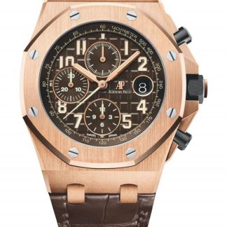 Replik Audemars Piguet Royal Oak Offshore Selbstaufzug Chronograph Braun 26470OR.OO.A099CR.01