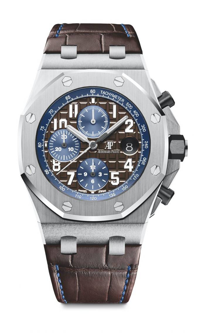 Replik Audemars Piguet Royal Oak Offshore Selbstaufzug Chronograph Braun 26470ST.OO.A099CR.01