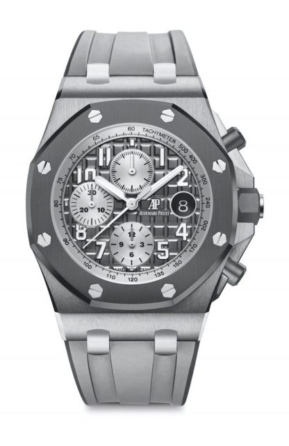 Replik Audemars Piguet Royal Oak Offshore Selbstaufzug Chronograph Grau 26470IO.OO.A006CA.01