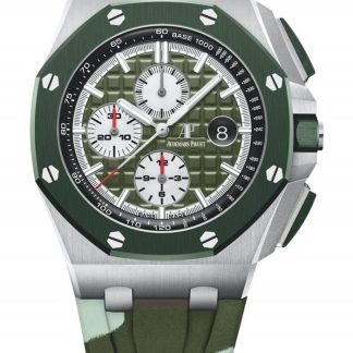 Replik Audemars Piguet Royal Oak Offshore Selbstaufzug Chronograph Grün 26400SO.OO.A055CA.01