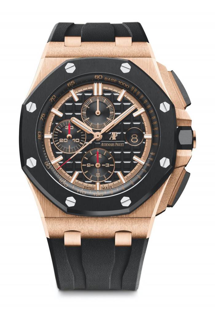 Replik Audemars Piguet Royal Oak Offshore Selbstaufzug Chronograph Schwarz 26401RO.OO.A002CA.02