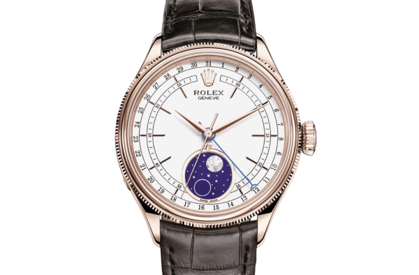 Replik Rolex Cellini Mondphase 39 mm 18 kt Everose Gold poliert 50535