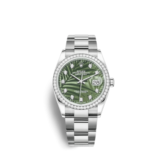 Replik Rolex Datejust 126284RBR 36mm olivgrün