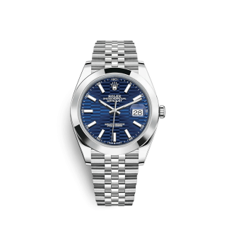 Replik Rolex Datejust 126300 41mm Hellblau Jubilee