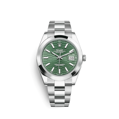 Replik Rolex Datejust 126300 41mm geriffelte Motiv Oyster