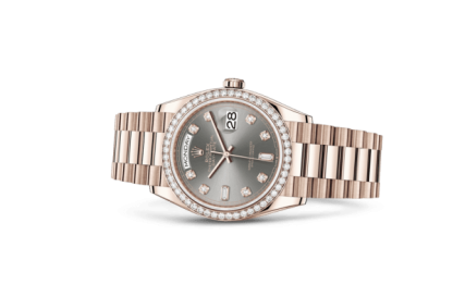 Replik Rolex Day-Date 36 Oyster 36 mm Everose Gold und Diamanten 128345RBR – Bild 2