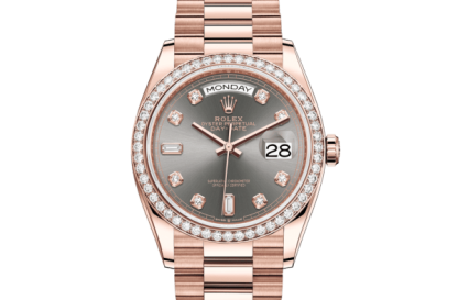 Replik Rolex Day-Date 36 Oyster 36 mm Everose Gold und Diamanten 128345RBR