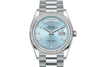 Replik Rolex Day-Date 36 Oyster 36 mm Platin und Diamanten 128396TBR