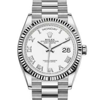 Replik Rolex Day-Date 36 Oyster 36 mm Weißgold 128239