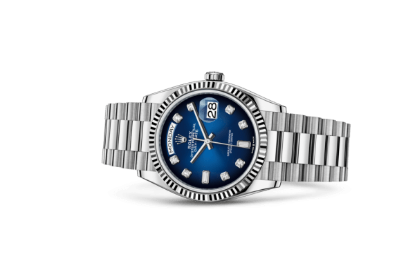 Replik Rolex Day-Date 36 Oyster 36 mm Weißgold 128239 – Bild 2