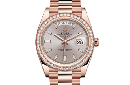 Replik Rolex Day-Date 40 Oyster 40 mm Everose Gold und Diamanten 228345RBR