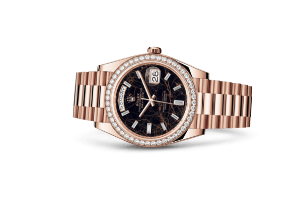 Replik Rolex Day-Date 40 Oyster 40 mm Everose Gold und Diamanten 228345RBR – Bild 2