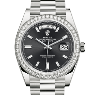 Replik Rolex Day-Date 40 Oyster 40 mm Weißgold und Diamanten 228349RBR