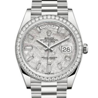 Replik Rolex Day-Date 40 Oyster 40 mm Weißgold und Diamanten 228349RBR