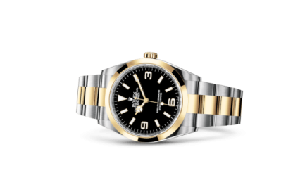 Replik Rolex Explorer Oyster 36 mm Oystersteel und Gelbgold 124273 – Bild 2