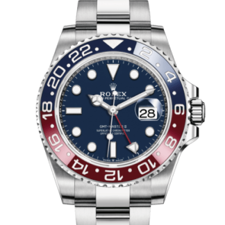 Replik Rolex GMT-Master II Oyster 40 mm Weißgold 126719BLRO