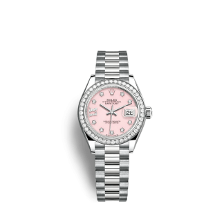 Replik Rolex Lady-Datejust 279139RBR 28mm Rosa Opal