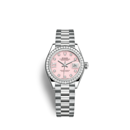 Replik Rolex Lady-Datejust 279139RBR 28mm Rosa Opal