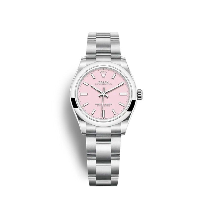 Replik Rolex Oyster Perpetual 34 mm Candy Pink