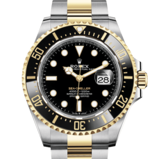 Replik Rolex Sea-Dweller Oyster 43 mm Oystersteel und Gelbgold 126603