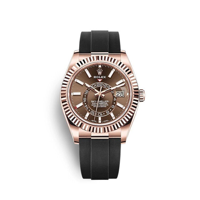 Replik Rolex Sky-Dweller 326235 Schokolade