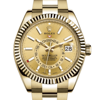 Replik Rolex Sky-Dweller Oyster 42 mm Gelbgold 326938
