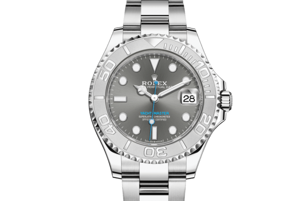 Replik Rolex Yacht-Master 37 Oyster 37 mm Oystersteel und Platin 268622