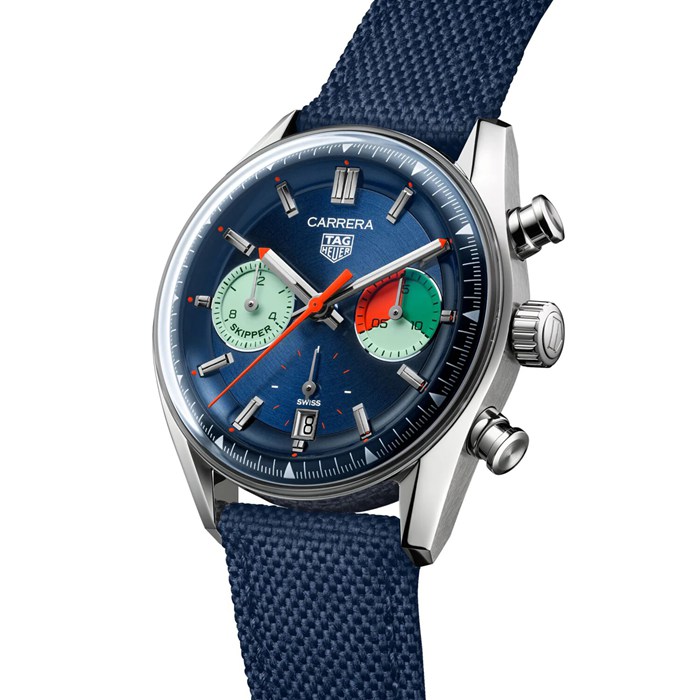 TAG Heuer Carrera Chronograph Skipper 39mm Herrenuhr Blau CBS2213.FN6002 – Bild 2