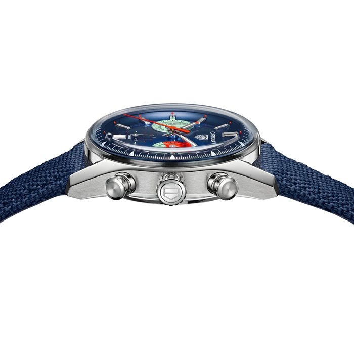 TAG Heuer Carrera Chronograph Skipper 39mm Herrenuhr Blau CBS2213.FN6002 – Bild 4