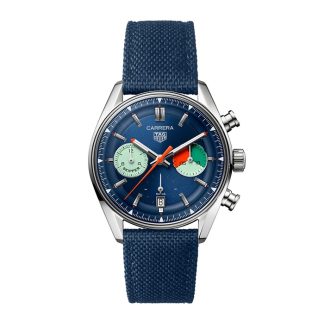 TAG Heuer Carrera Chronograph Skipper 39mm Herrenuhr Blau CBS2213.FN6002