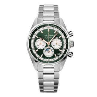Zenith Chronomaster Original Stahl 38mm Boutique Edition Herrenuhr Grün 03.3400.3610/40.M3200