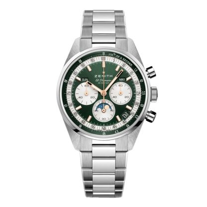 Zenith Chronomaster Original Stahl 38mm Boutique Edition Herrenuhr Grün 03.3400.3610/40.M3200