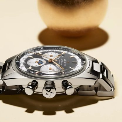 Zenith Chronomaster Original Stahl 38mm Herrenuhr Grau 03.3400.3610/39.M3200 – Bild 2