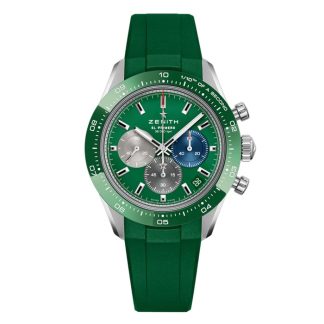 Zenith Chronomaster Sport 41mm Herrenuhr Grüner Gummi 03.3119.3600/56.R952