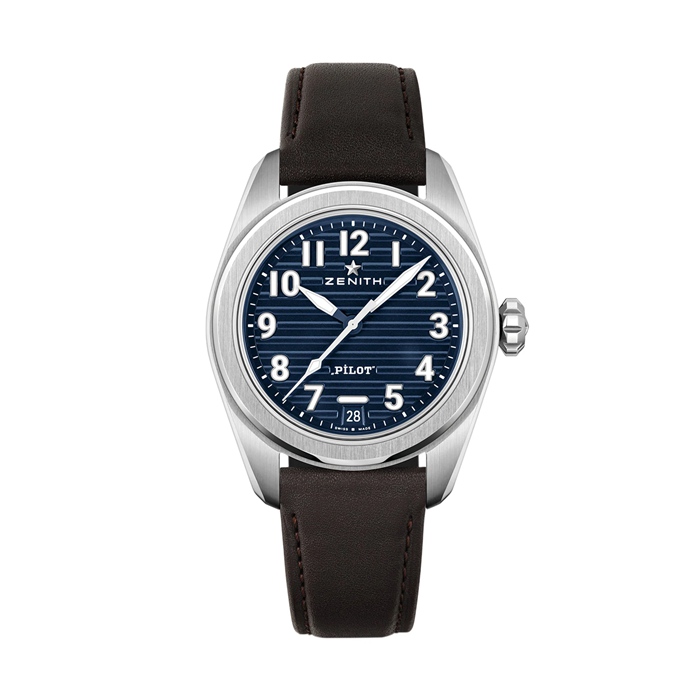 Zenith Pilot Automatic 40mm Herrenuhr Blau 2 Bänder 03.4000.3620/51.I003 – Bild 2